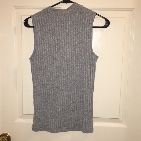 COPY - Grey Knit Sweater Tank Top - Picture 4 of 4